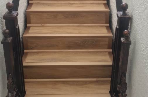 wooden staircase